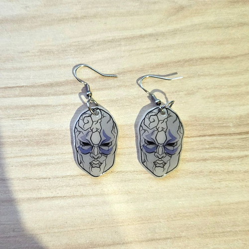 JoJo's Bizarre Adventure Stone Mask Earrings custom handmade