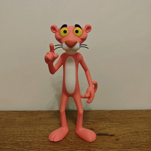 Pink Panther figure 20 cm made of PLA plastic like new