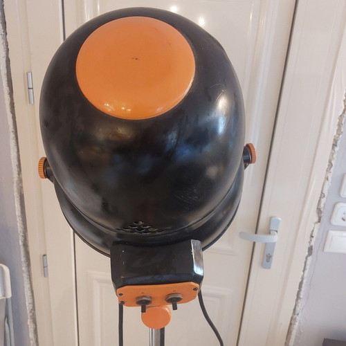 Vintage Ferrari Hair Dryer Hood used, 1940s Italian design, functional lamp