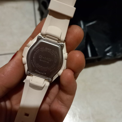 Casio women's watch new, beige and gold, solar powered with satellite sync