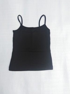 Black basic top with thin straps like new, size XXXS