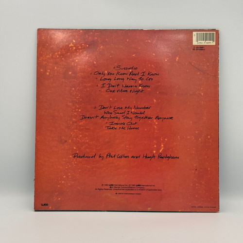 Phil Collins No Jacket Required vinyl record used