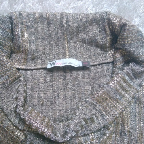 Wyou mini shiny gold dress like new, size S