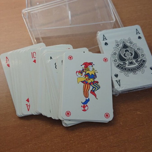 Set of two playing cards in plastic case like new