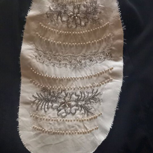 Vintage embroidered applique for dress like new