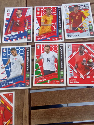 UEFA Euro 2024 Topps football sticker pack, 14 cards