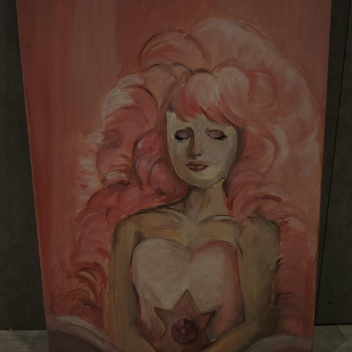 "Rose Quartz" original hand-painted portrait