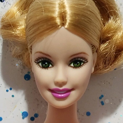 Barbie Pixie like new with pink satin and tulle gown