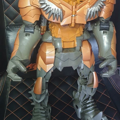 Grimlock Transformers movie figure 50cm used with Optimus mini figure