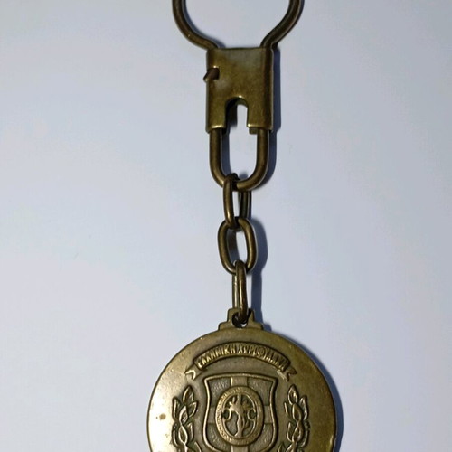 Keychain 1833-1983 commemorative 150 years Greek Gendarmerie used with patina