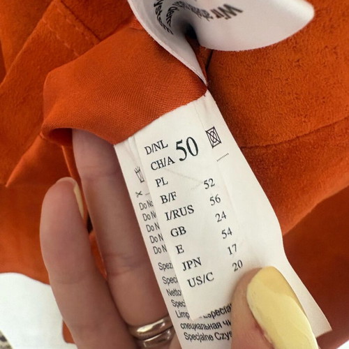 Samoon suede coat orange size 50 like new