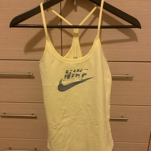 Nike αθλητικό top σαν καινούργιο, κίτρινο, μέγεθος S