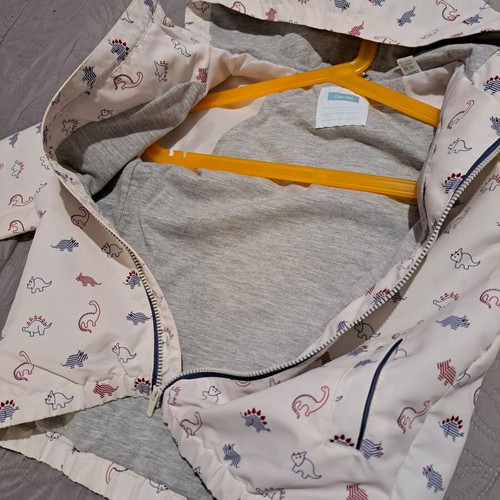 Okaïdi children's windbreaker jacket new with dinosaur patterns