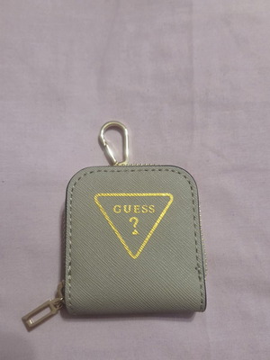 Guess small wallet and keychain new, beige