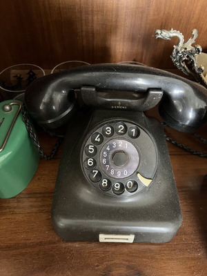 Siemens rotary dial phone vintage, used 1950-1960s