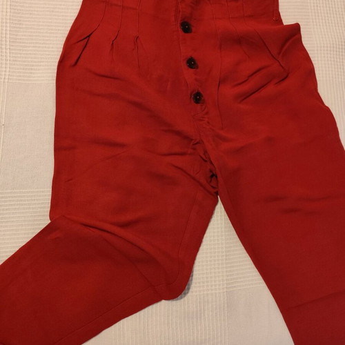 Regalinas linen pants like new, size M, brick color