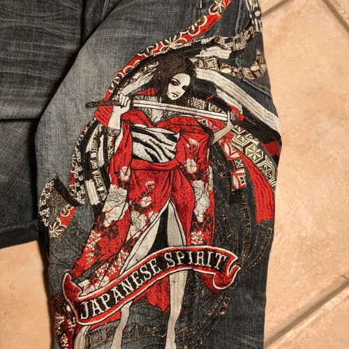 Divine Retribution Japanese embroidered jeans W33
