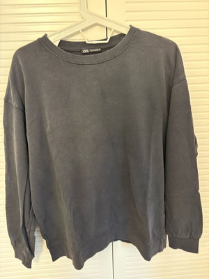 Zara πουλόβερ γκρι medium, σαν καινούργιο, φαρδιά γραμμή