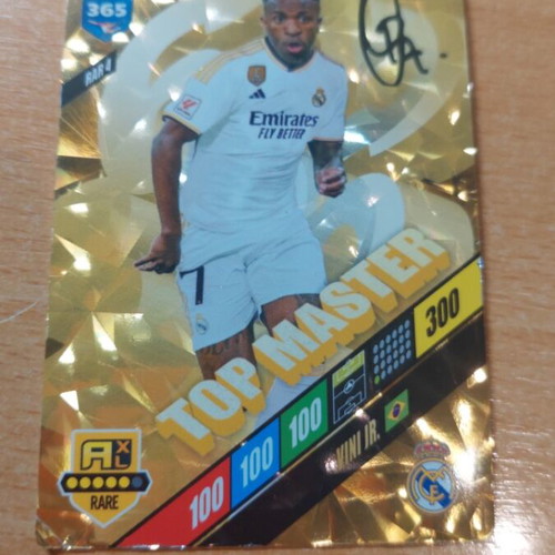 Panini Top Master gold cards pack of 5, like new, signed