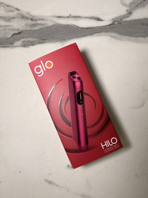 Glo Hilo Red e-cigarette new with charger and Bluetooth