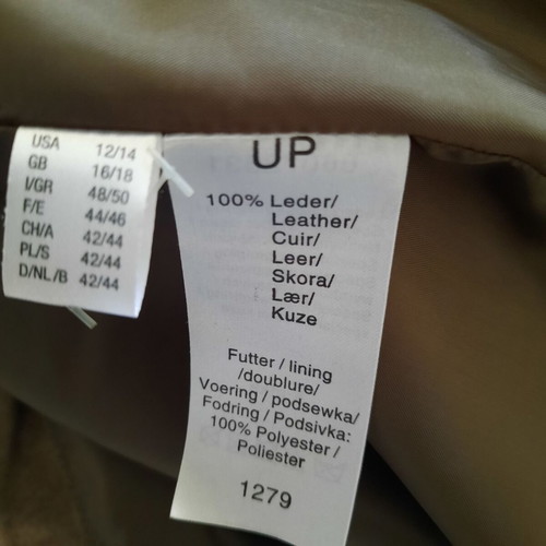 Ulla Popken Suede Leather Jacket like new, brown, size XL