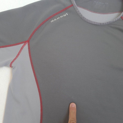 Mammut men's sports hiking T-shirt size L, gray