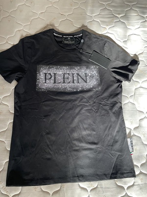 Philipp Plein Platinum Cut T-Shirt like new, black with rhinestone logo
