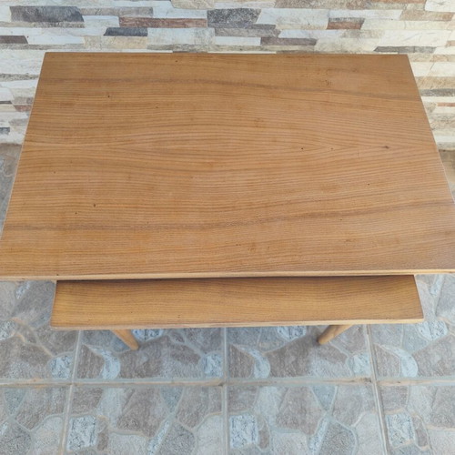 Danish Nest Tables Vintage Fully Restored Mid-Century Modern Set of 2