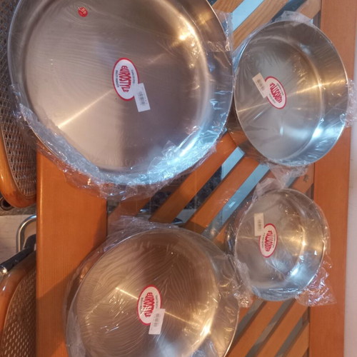 Stainless Steel Baking Pans New, Set of 4 Various Sizes 24-40