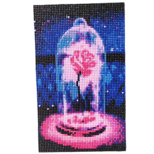 Diamond painting canvas with rose in a glass new 20x30