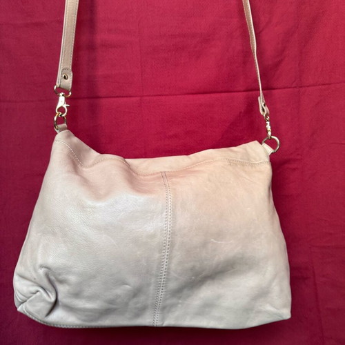 Zara leather shoulder bag pink like new