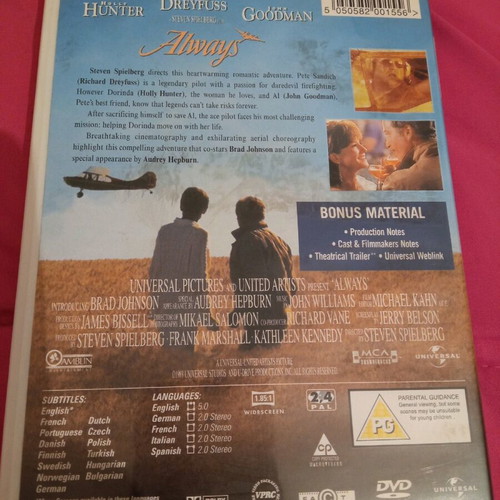 Always DVD like new, adventure romance, subbed