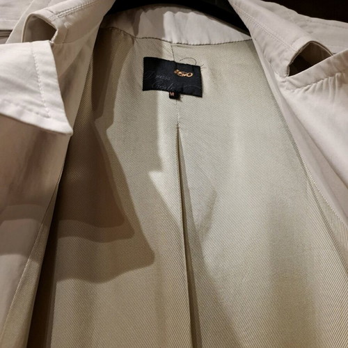 Iso vintage trench coat used, size M, gray beige with belt