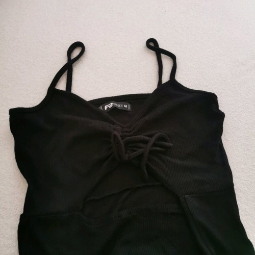 Little black dress with belly cutout M like new