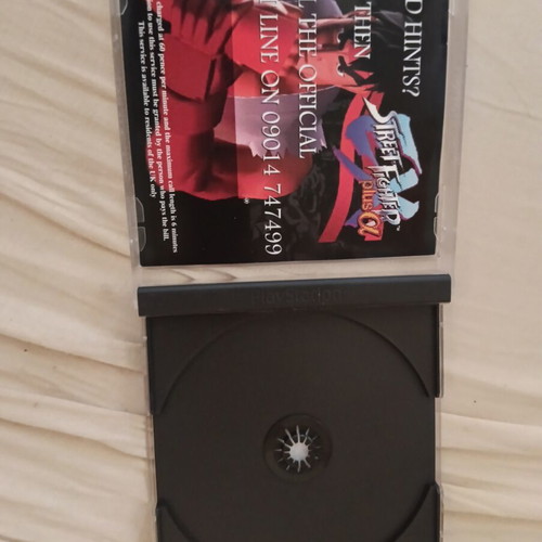Street Fighter Plus Alpha PlayStation Platinum case with paper