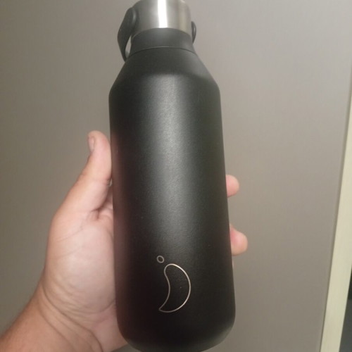 Chilly's S2 Abyss Black 500ml water bottle used