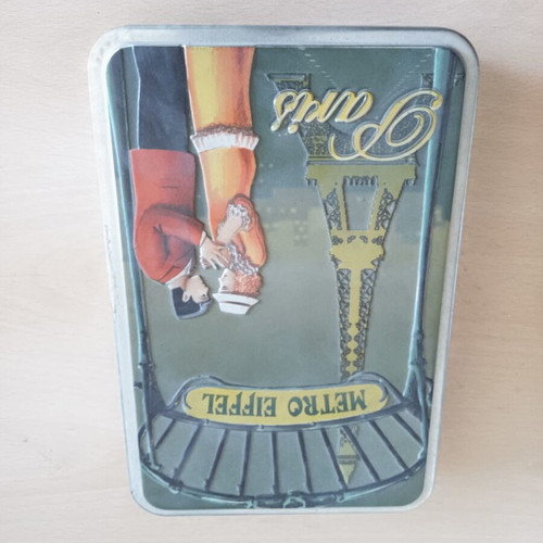 Collectible metal box like new 12.5x19x4 cm