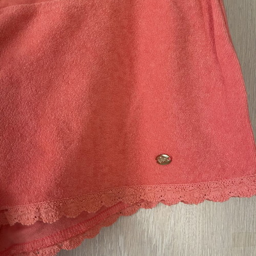 Juicy Couture coral terry shorts, size L