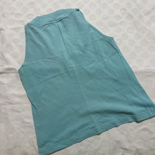 Lacoste vintage sleeveless top turquoise, like new, size S/M
