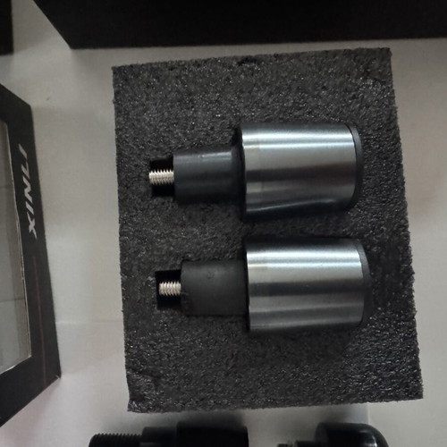 Handlebar weight set, mirrors and mirror caps for motorcycle