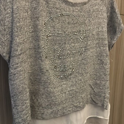 Zara blouse used with studs and built-in transparency, size M