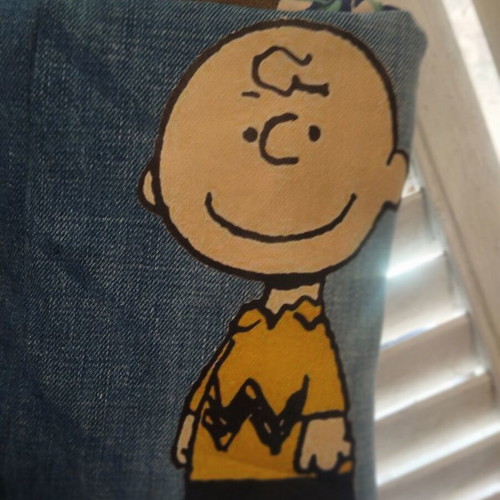 Denim toiletry bag George Brown Peanuts (Snoopy)