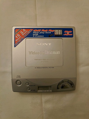 Sony Discman D-V7000 Video CD Player Walkman used