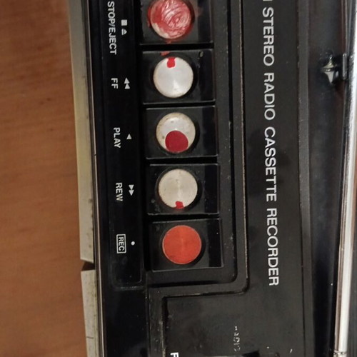 CGME STR‑700 radio cassette player used vintage with MIC/AUX