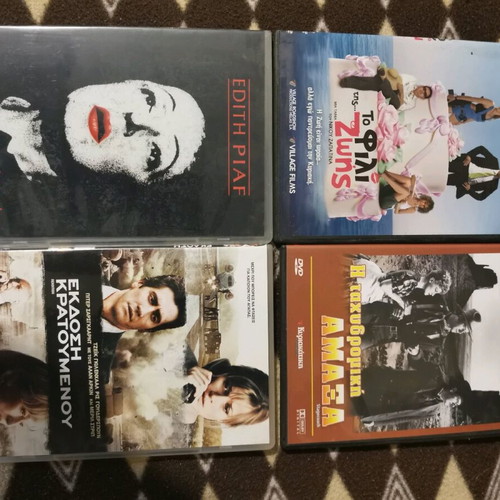 Collection of 64 used DVD movies, classic and award-winning