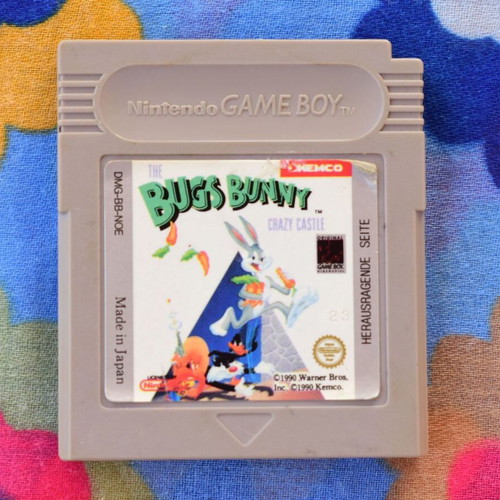 Bugs Bunny Crazy Castle Game Boy game used, puzzle platform
