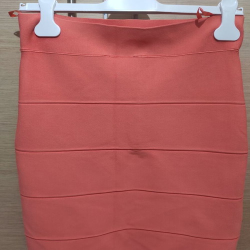 BCBGMAXAZRIA Bandage Mini Skirt like new, orange, size L