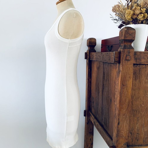 Stelios Koudounaris short white dress new, size S