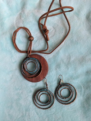Jewelry set like new, boho style