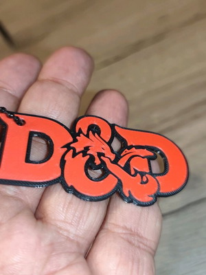 Dungeons & Dragons 3D Printed Keychain new